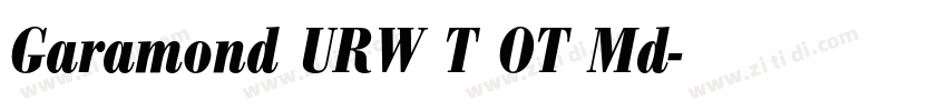 Garamond URW T OT Md字体转换